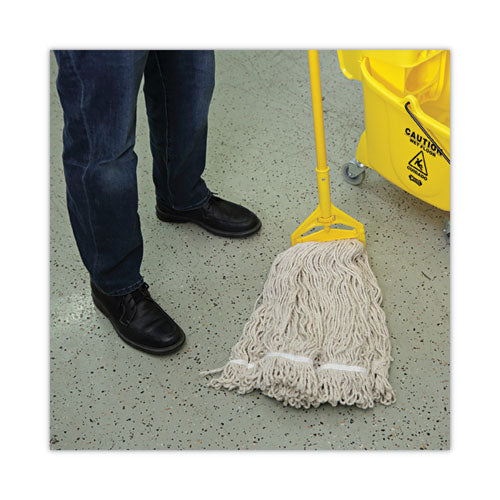 Image of Boardwalk® Mop Head, Pro Loop Web/tailband, Premium Standard Head, Cotton, 32-Oz., White