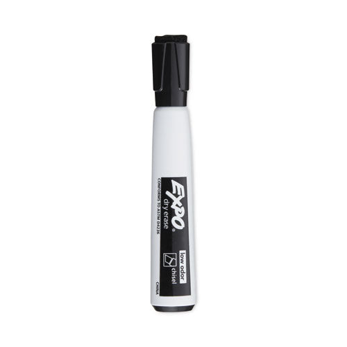 Image of EXPO® Magnetic Dry Erase Marker, Broad Chisel Tip, Black, 4/pack