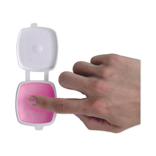 Image of LEE Sortkwik Fingertip Moisteners, 1 Oz, Pink