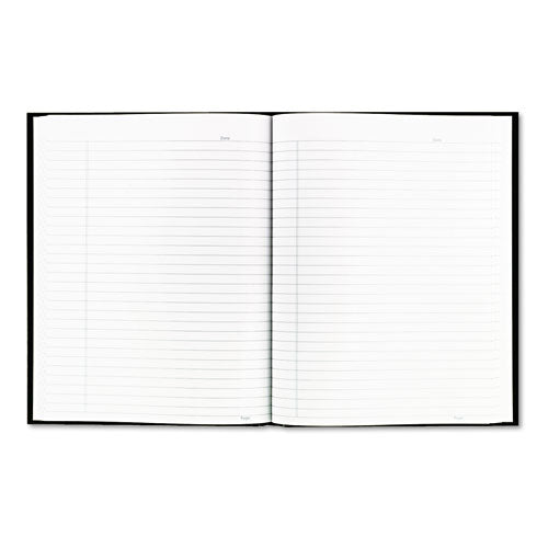 Image of Blueline® Business Notebook with Self-Adhesive Labels, 1-Subject, Medium/College Rule, Black Cover, (192) 9.25 x 7.25 Sheets