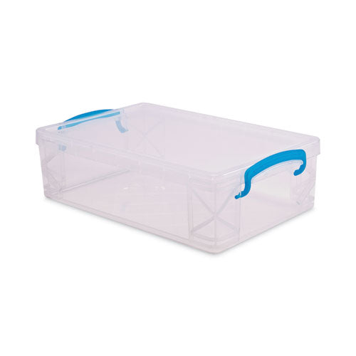 Image of Advantus Super Stacker Large Pencil Box, 9" x 5.5" x 2.62", Clear