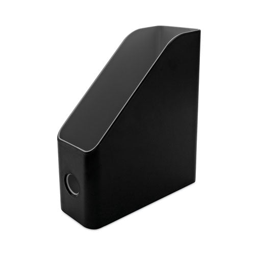 Image of Advantus Fusion Magazine File, 3.5 x 9.5 x 12, Black/Gray