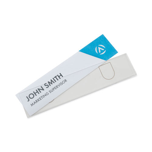 Image of Advantus Panel Wall Sign Name Holder, Acrylic, 9 X 2, Clear