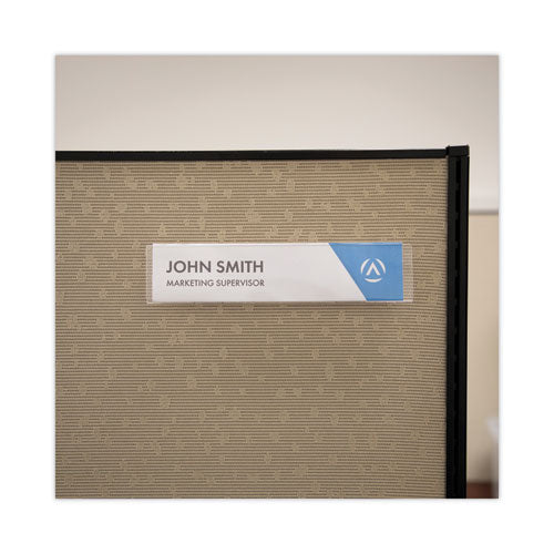 Image of Advantus Panel Wall Sign Name Holder, Acrylic, 9 X 2, Clear