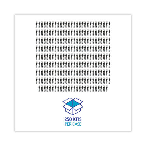 Image of Boardwalk® Six-Piece Cutlery Kit, Heavyweight, Fork/Knife/Napkin/Pepper/Salt/Spoon, Plastic, Black, 250/Carton