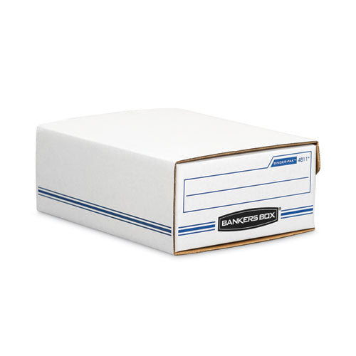 Image of Bankers Box® Liberty Binder-Pak, Letter Files, 9.13" X 11.38" X 4.38", White/blue