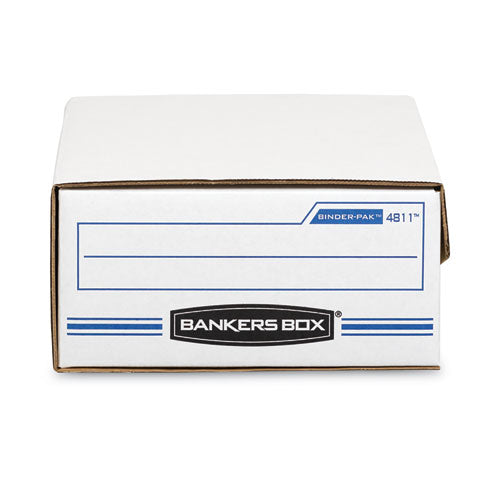Image of Bankers Box® Liberty Binder-Pak, Letter Files, 9.13" X 11.38" X 4.38", White/blue