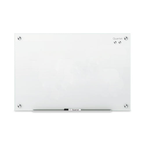 Image of Quartet® Infinity Magnetic Glass Marker Board, 24" x 18", White Surface