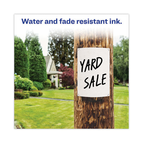 Image of Avery® Marks A Lot Large Desk-Style Permanent Marker Value Pack, Broad Chisel Tip, Black, 36/pack (98206)