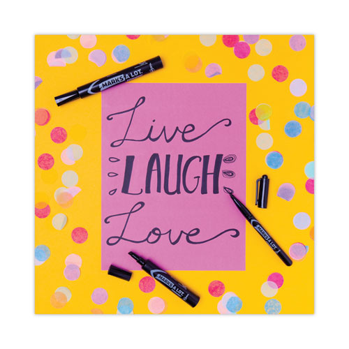 Image of Avery® Marks A Lot Large Desk-Style Permanent Marker Value Pack, Broad Chisel Tip, Black, 36/pack (98206)