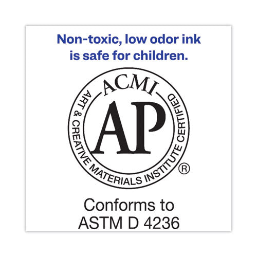 Image of Avery® Marks A Lot Large Desk-Style Permanent Marker, Broad Chisel Tip, Black, Dozen (8888)