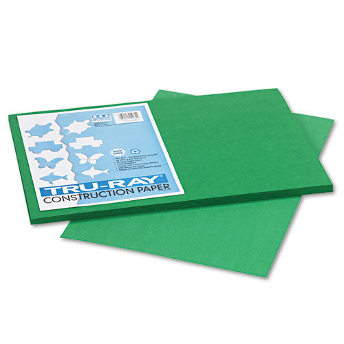 Image of Pacon® Tru-Ray Construction Paper, 76 lb Text Weight, 12 x 18, Holiday Green, 50/Pack