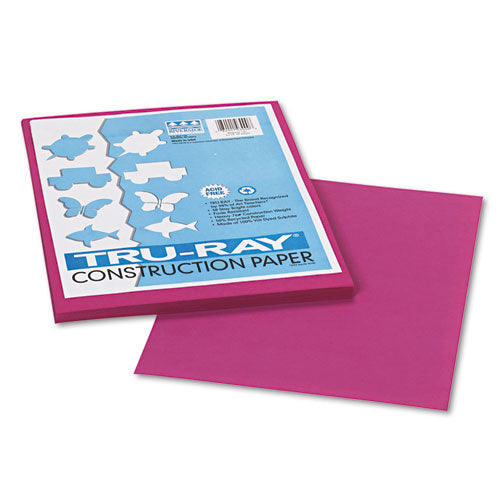 Image of Pacon® Tru-Ray Construction Paper, 76 lb Text Weight, 9 x 12, Magenta, 50/Pack