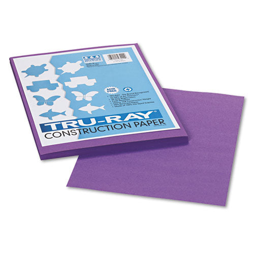 Image of Pacon® Tru-Ray Construction Paper, 76 lb Text Weight, 9 x 12, Violet, 50/Pack