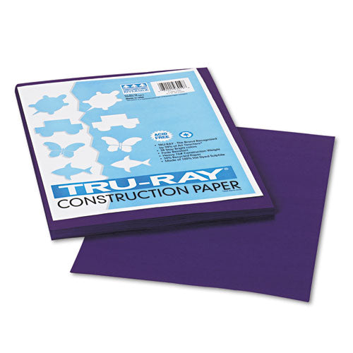 Image of Pacon® Tru-Ray Construction Paper, 76 lb Text Weight, 9 x 12, Purple, 50/Pack