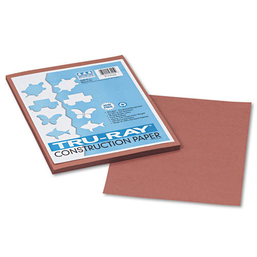 Image of Pacon® Tru-Ray Construction Paper, 76 lb Text Weight, 9 x 12, Warm Brown, 50/Pack