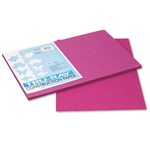 Image of Pacon® Tru-Ray Construction Paper, 76 lb Text Weight, 12 x 18, Magenta, 50/Pack