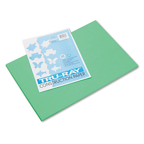 Image of Pacon® Tru-Ray Construction Paper, 76 lb Text Weight, 12 x 18, Festive Green, 50/Pack