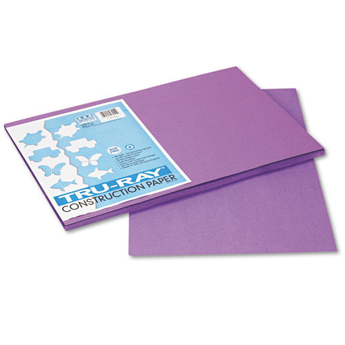 Image of Pacon® Tru-Ray Construction Paper, 76 lb Text Weight, 12 x 18, Violet, 50/Pack