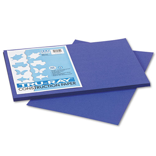 Image of Pacon® Tru-Ray Construction Paper, 76 lb Text Weight, 12 x 18, Royal Blue, 50/Pack