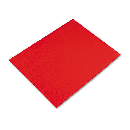 Image of Pacon® Four-Ply Railroad Board, 22 X 28, Red, 25/carton