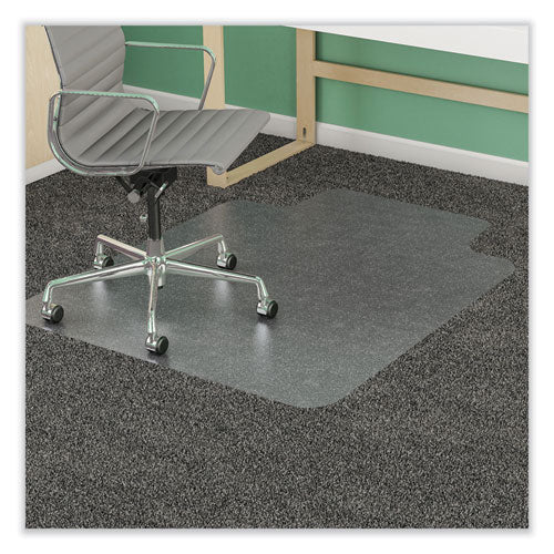 Image of deflecto® Supermat Frequent Use Chair Mat For Medium Pile Carpet, 46 X 60, Wide Lipped, Clear