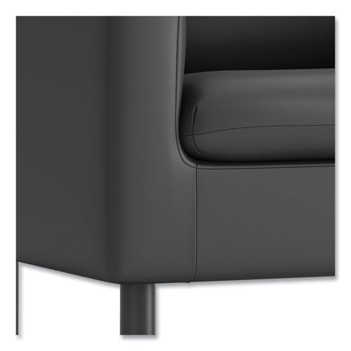 Image of HON® Parkwyn Series Club Chair, 33" x 26.75" x 29", Black Seat, Black Back, Black Base