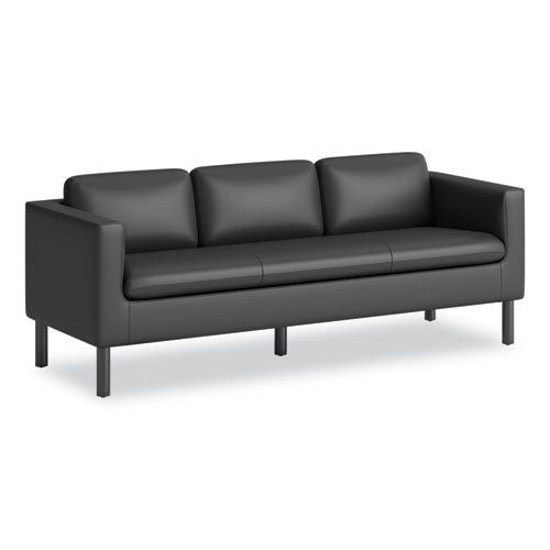 Image of HON® Parkwyn Series Sofa, 77" x 26.75" x 29", Black