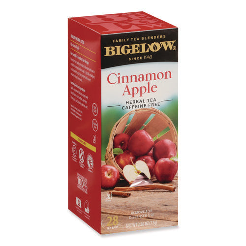 Image of Bigelow® Apple Cinnamon Herbal Tea, 0.09 Tea Bag, 28/box