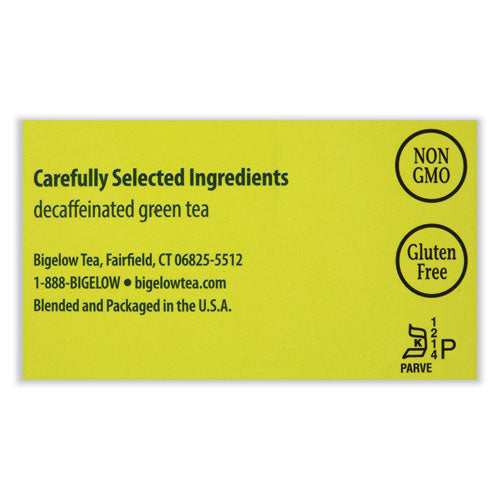 Image of Bigelow® Decaffeinated Green Tea, Green Decaf, 0.34 Lbs, 28/box