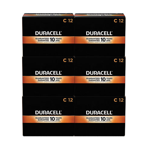 Image of Duracell® Coppertop Alkaline C Batteries, 72/carton