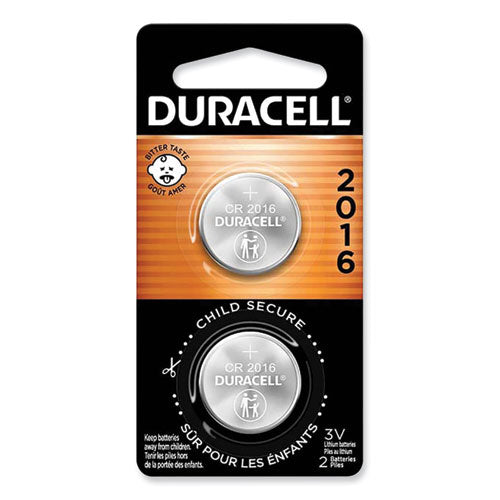Image of Duracell® Lithium Coin Batteries With Bitterant, 2016, 2/Pack