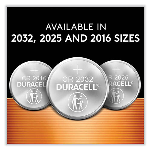 Image of Duracell® Lithium Coin Batteries With Bitterant, 2016, 2/Pack