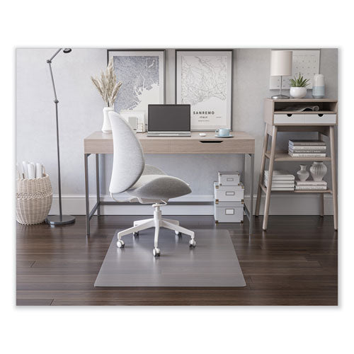 Image of deflecto® EconoMat All Day Use Chair Mat for Hard Floors, Flat Packed, 45 x 53, Clear