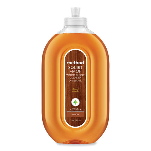 Image of Method® Squirt + Mop Wood Floor Cleaner, Almond Scent, 25 Oz Squirt Bottle