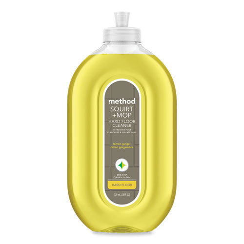 Image of Method® Squirt + Mop Hard Floor Cleaner, 25 Oz Spray Bottle, Lemon Ginger Scent