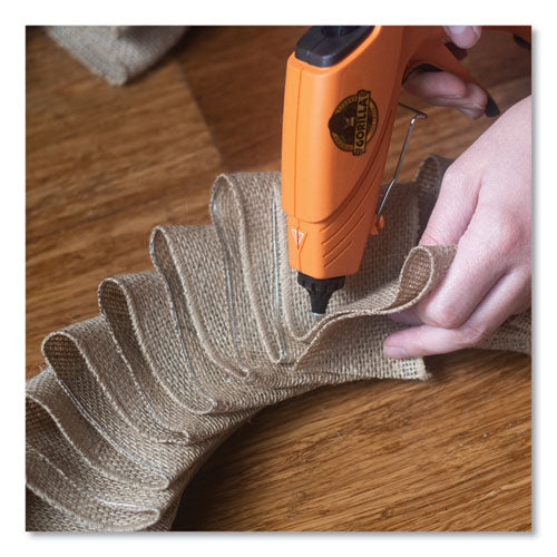 Image of Gorilla® Mini Hot Glue Sticks, 0.27" dia x 4", Dries Clear, 75/Pack