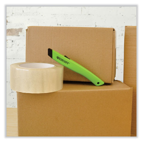 Image of Westcott® Safety Ceramic Blade Box Cutter, 0.5" Blade, 5.5" Plastic Handle, Green