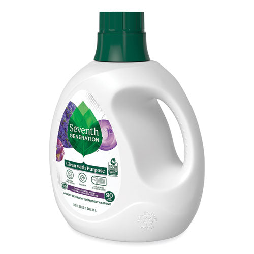 Image of Seventh Generation® Natural Liquid Laundry Detergent, Fresh Lavender, 135 oz Bottle, 4/Carton
