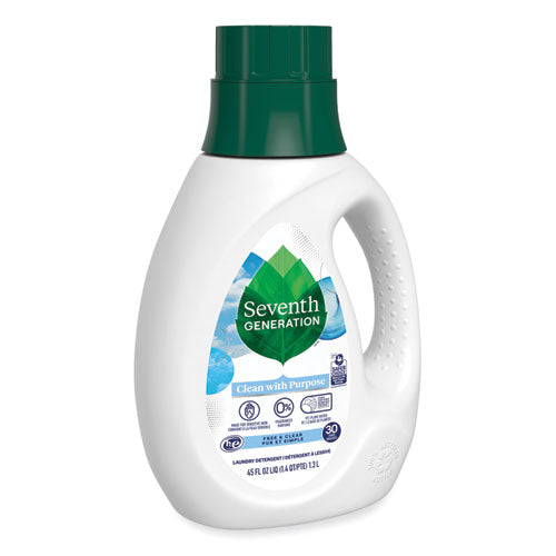 Image of Seventh Generation® Natural Liquid Laundry Detergent, Fragrance Free, 45 oz Bottle, 6/Carton