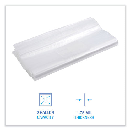 Image of Boardwalk® Reclosable Food Storage Bags, 2 Gallon, 13" x 15", Clear, 100/Box