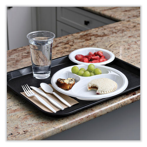Image of Boardwalk® Heavyweight Polystyrene Cutlery, Fork, Plastic, White, 1,000/Carton