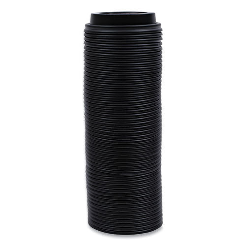 Image of Boardwalk® Hot Cup Lids, Fits 8 oz Hot Cups, Plastic, Black, 1,000/Carton
