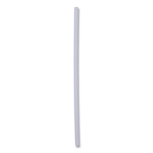 Image of Boardwalk® Jumbo Straws, 7.75", Plastic, Translucent, Unwrapped, 250/pack, 50 Packs/carton