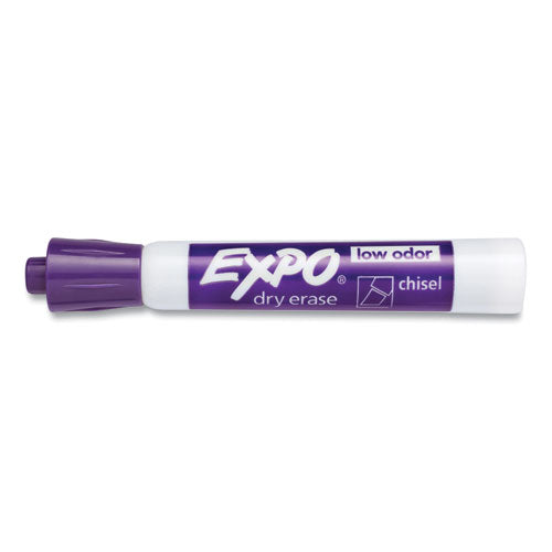 Image of EXPO® Low-Odor Dry-Erase Marker, Broad Chisel Tip, Purple