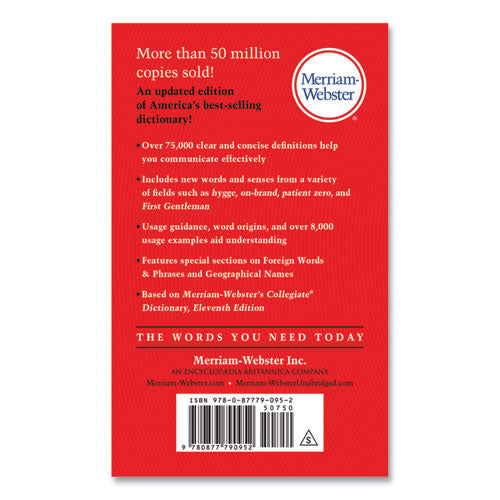 Image of Merriam Webster® The Merriam-Webster Dictionary, Revised Edition, Paperback, 960 Pages
