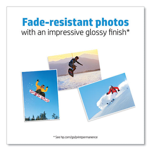 Image of HP Color Laser Glossy Brochure Paper, 97 Bright, 40 lb Bond Weight, 8.5 x 11, White, 150/Pack