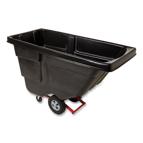 Image of Rubbermaid® Commercial 0.5 cu yd BRUTE Rotomolded Tilt Truck, 450 lb Capacity, Black