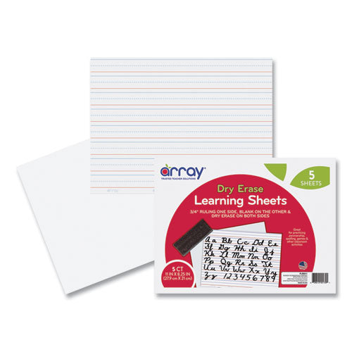Image of Pacon® GoWrite! Dry Erase Learning Boards, 8.25" x 11", White Surface, 5/Pack