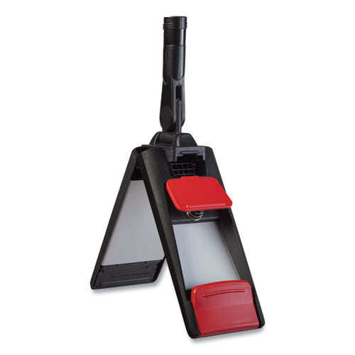 Image of Rubbermaid® Commercial Adaptable Flat Mop Frame, 18.25 X 4, Black/gray/red